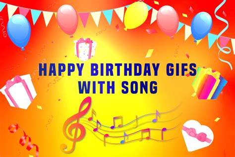 happy birthday gif with music|Happy Birthday Music GIFs